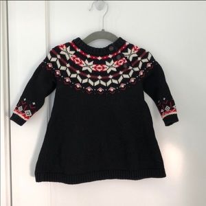 Hanna Andersson Knit Winter Dress, 6-12mos